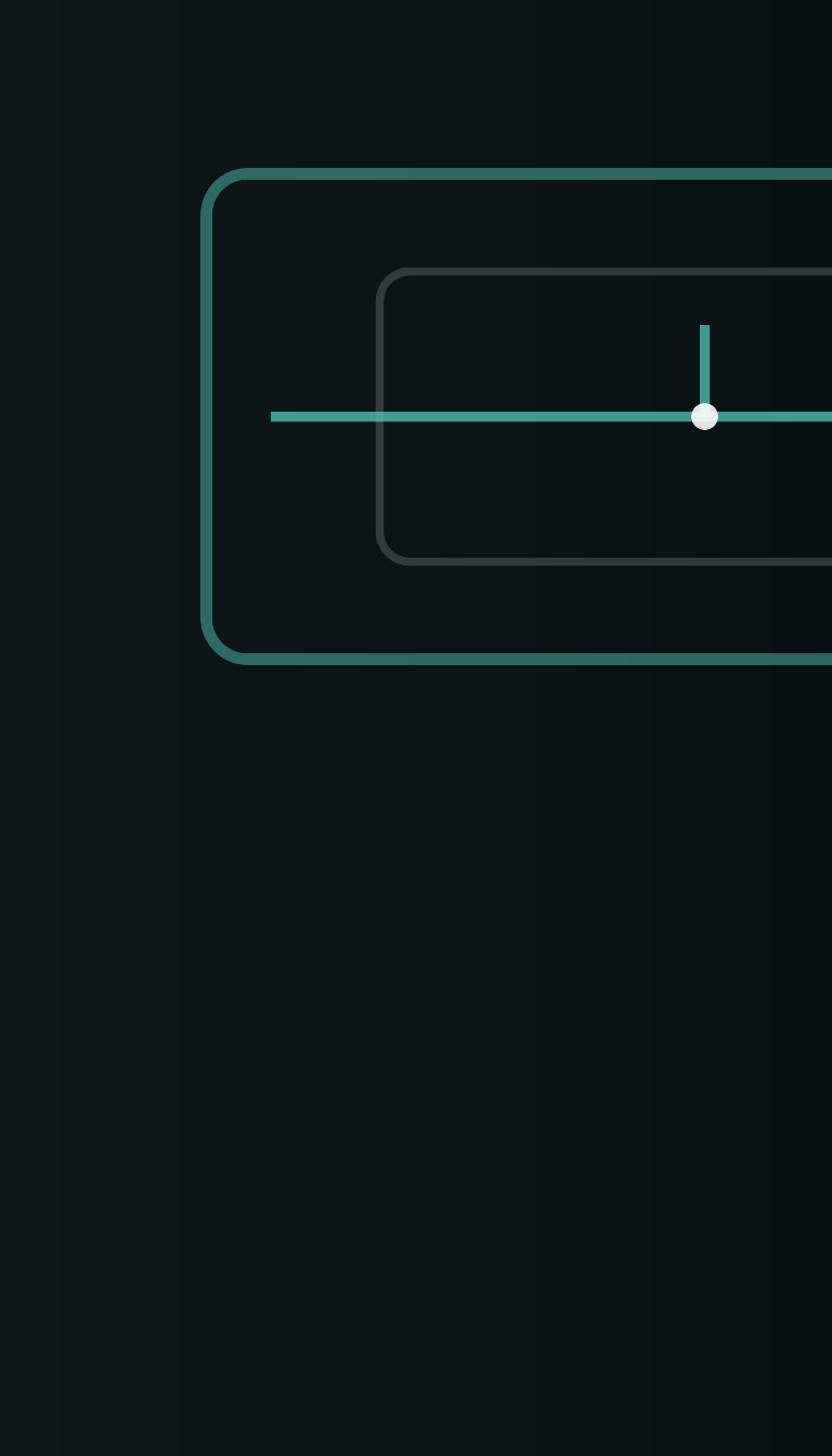Overthinking reset pattern: a square loop settling into one steady center line