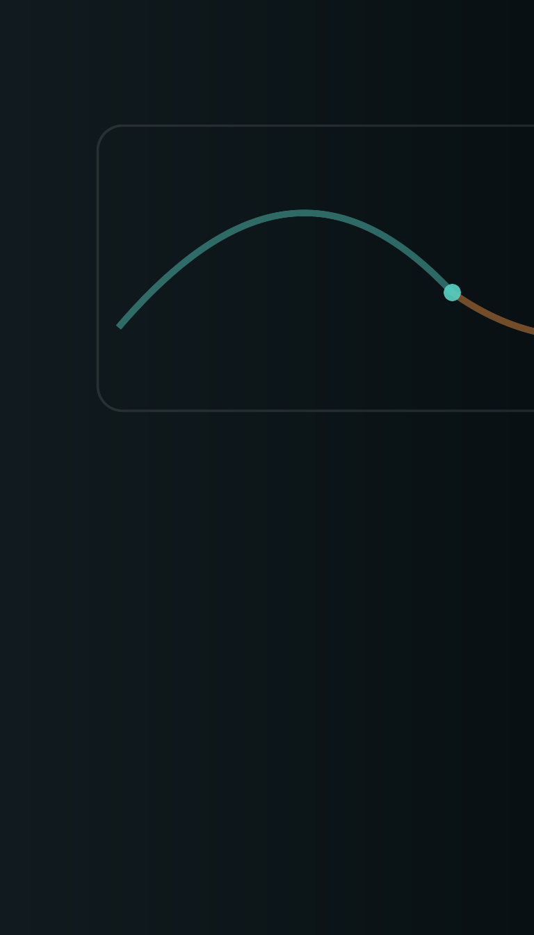 Stress relief breathing pattern: noisy waveforms smoothing into steady, even rhythms